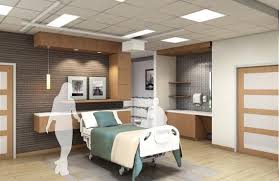 Va Dallas Long Term Care Spinal Cord Injury Facility The Design Merges Required Clinical Function Hospital Interior Design Hospital Interior Healthcare Design