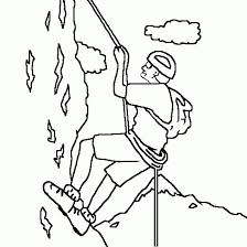 Free coloring sheets to print and download. Rock Climbing Coloring Pages Kidsuki
