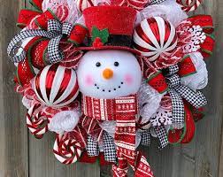 Snowman Wreath Christmas Wreath Christmas Decor Christmas Etsy In 2021 Christmas Wreaths Diy Christmas Wreaths To Make Holiday Wreaths Christmas