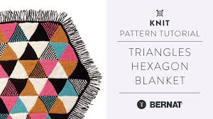 Maybe you would like to learn more about one of these? Triangles Hexagon Knitted Blanket Bernat Blanket Yarn Tutorial Youtube