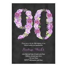 This is a guide about 90th birthday party ideas. Female 90th Birthday Invites Lilac Invitations Zazzle Com 80th Birthday Invitations 70th Birthday Invitations 70th Birthday Parties