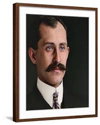 Portrait of Orville Wright Age 34, 1905 (Coloured Photo)' Giclee Print