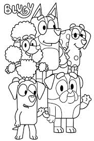 desenho para colorir bluey
