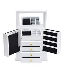 See more ideas about small wooden boxes, wooden boxes, wooden. Luxury Wooden Jewellery Box White Storage Case W Lock Small Size