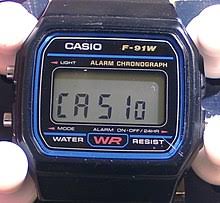 It's an affordable watch that meets the rigors of basic training. Casio F 91w Wikipedia