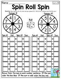 Spin Roll Spin Such A Fun Math Game To Practice Adding Three Numbers Together The Interactive Math Packets Are F Math Addition Second Grade Math Math Methods