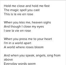 Print and download la vie en rose sheet music by edith piaf. La Vie En Rose Lyrics Louis Armstrong Meaning Lyricswalls