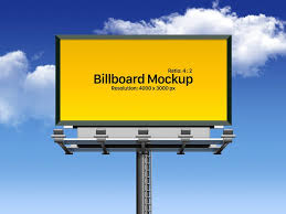 Free Fully Customizable Outdoor Advertising Billboard Mockup Psd Billboard Mockup Outdoor Advertising Billboard Outdoor Advertising