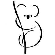 Stylized Koala Tattoo Drawings Art