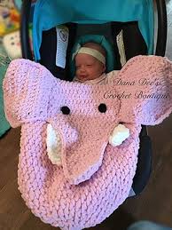 Baby Elephant Car Seat Blanket Crochet Pattern By Danadeecrochet Featured At Dana Dee C Baby Blanket Crochet Baby Blanket Crochet Pattern Crochet Elephant