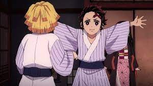Demon Slayer Kimetsu No Yaiba Episode 15 Tanjiro Tries To Protect Nezuko From Zenitsu Anime Demon Slayer Anime Anime