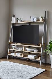 Next Tv Ladder Shelf Grey In 2020 Living Room Furniture Chairs Grey Tv Unit Living Room Grey