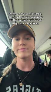 literally having to share gloves & cleats👍👍 #lsusoftball #geauxtigers  #showandgo … shoutout kentucky for letting us borrow your bus🤍