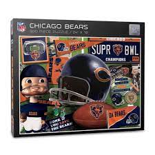 Masterpieces inc flashbacks let the good times roll 1000 piece jigsaw puzzle. Nfl Chicago Bears 500pc Retro Series Puzzle Target
