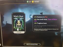 Your can purchased directly from the. The New Witch S Ward Equipment Card R Mkxmobile