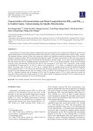 Unication usa inc., +817 303 9320. Pdf Characteristics Of Concentrations And Metal Compositions For Pm2 5 And Pm2 5 10 In Yunlin County Taiwan During Air Quality Deterioration