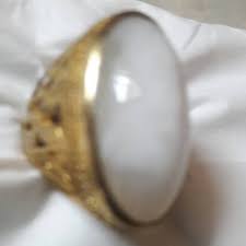 Khasiat batu cincin mata kucing cats eye selingkarancom. Cincin Batu Petir Putih Shopee Indonesia