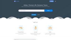 Infinity Premium Url Shortener Theme Url Shortener Infinity Theme