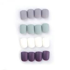 Acrylic nails can be short, medium or long, press on or glue on, be curved or square and there are styles for adults and. Amazon Com 96pcs Colorful Acrylic Nails Full Cover Short Press On Square Matte False Gel Nails Art Tips Sets Black Brown Mint Green Beauty