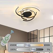 Outdoor lighting new products sale all filters reset all filters. Phlilqe Led Ceiling Light Dimmable Chandelier Living Room Kitchen With Remote Control Hanging Lamp Modern Dining Room Flush Mount Acrylic Chic Ceiling Chandeliers Lighting For Bedroom Black 22 Pricepulse