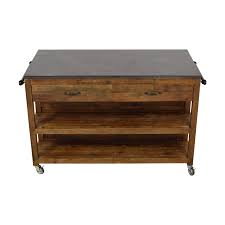 When the meal gets underway, serve it buffet style at the kitchen island—setting up plates, bowls, drink dispensers and more on the sideboard along the wall. 65 Off Crate Barrel Crate Barrel Bluestone Kitchen Island Tables