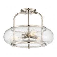 We did not find results for: 3 Light Semi Flush Polished Nickel Ceiling Light With Clear Seeded Glass