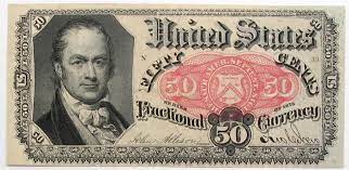 Old U S 50c 0 50 50 Cent Fractional Currency Fifth Series Uncirculated Paper Currency Bank Notes Currency Note