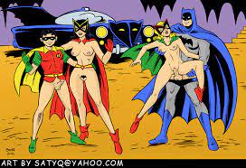 Golden Age Bat Family orgy by satyq - Hentai Foundry