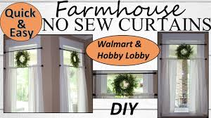 Kitchen curtains will have a great effect on the feeling of your kitchen, just like every other room. No Sew Farmhouse Curtains Quick And Easy Diy Farmhouse Decor 2019 Youtube