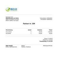 28 Gratis Factuur Voorbeelden Voor Belgie Word Excel Pdf Google Docs Sheets