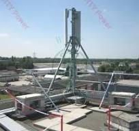 Galvanized Steel Pipe Rooftop Communication Telecom Masts Cell WiFi Radar  Towers