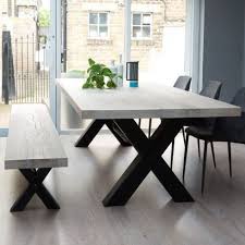 Bolt Industrial Wood Dining Table Metal Legs Industrial Wood Dining Table Metal Dining Table Concrete Dining Table