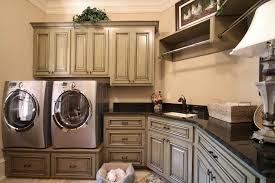Supply, when it is not in use. Washer And Dryer Platform With Traditional Laundry Room Also Cabinet Cabinets Custom Custom Cabinet Design Granite Countertop Laundry Room Paint And Glaze Finefurnished Com