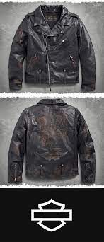 The Iconic Biker Jacket Silhouette Seen In Countless Archived Images Spawned This Re Crea Harley Davidson Helmets Harley Davidson V Rod Harley Davidson Bikes