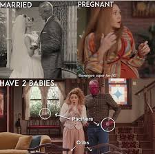 Find 2 Babies Of Wanda N Vision Meme