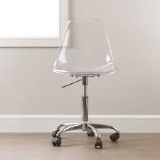South Shore Annexe Clear Office Chair With Wheels Multiple Colors Walmart Com In 2020 Clear Office Chair Office Chair Clear Chairs