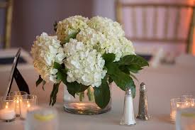 The hydrangeas in this bouquet are so real. Simple Elegance White And Romantic Wedding Flowers White Hydrangea Centerpieces Wedding Flowers Hydrangea Hydrangea Centerpiece Wedding