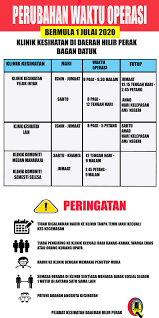 This email address is being protected from spambots. Pengumuman Penting Pejabat Kesihatan Daerah Hilir Perak Facebook