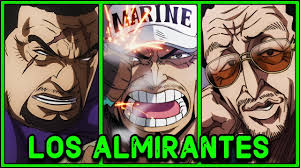 ¡EL PODER de los 7 ALMIRANTES de la MARINA en One Piece!