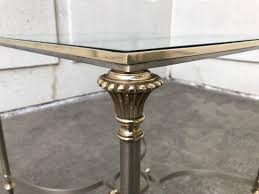 Maison Jansen Steel And Bronze Glass Topped Side Table Glass Top Side Table Bronze Side Table Side Table