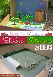 You can use pictures, paint, or modeling clay to create a realistic ground or floor for the diorama. How To Make A Shoebox Diorama 28 Ideas Guide Patterns