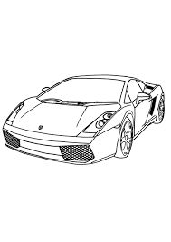 Free cars coloring page for preschool, kindergarten and grade school children. Coloring Pages Sports Car Coloring Page For Kids