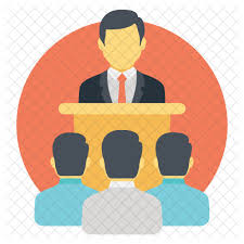 seminar logo icon of flat style available in svg png eps ai icon fonts seminar logo icon