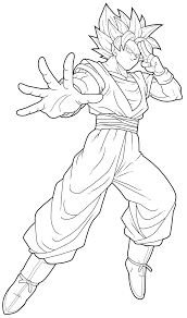 When the two meet for the first time at the tournament goten quickly embraces gokou and gives him a big hug and they play airplane for a little bit. Songoku Dragon Ball Z Kids Coloring Pages