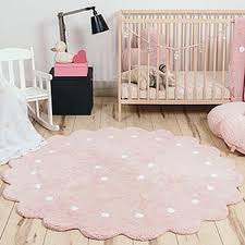 Teppiche in den farben pink, rosa & rosé bei tepgo. Teppich Rund 140cm Little Biscuit Lorena Canals Pink Abitare Kids De Breuyn