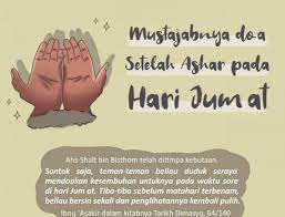 Mustajabnya Doa Di Jumat Sore Setelah Asar Islamic Inspirational Quotes Reminder Quotes Mood Quotes