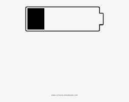 The image is png format with a clean transparent background. Low Battery Coloring Page Bateria Baja Dibujo Transparent Png 1000x1000 Free Download On Nicepng