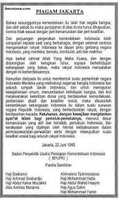 Sebutkan Isi Rumusan Pancasila Tanggal 22 Juni 1945 Atau Rumusan Piagam Jakarta Brainly Co Id
