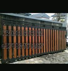 Pagar kayu minimalis sebagai pagar hunian merupakan salah satu bagian penting dalam sebuah rancangan arsitektur. Jual Pagar Kayu Minimalis Di Lapak Kreasi Besi Bukalapak