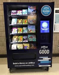 Jetblue S Soar With Reading Initiative Lands In New York City Placing Free Book Vending Machines In Each Of The Five Boroughs Placera
